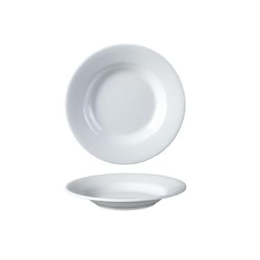 Imagem de Prato de osso de disco branco de porcelana sintética, prato de arroz frito de fast food - 210-10; disco branco de 25,4 cm