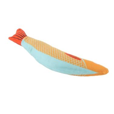 Imagem de Brinquedo de Gato Picante Peixe Catnip Crinkle Som Interativo Gatinho Suprimentos Colorido Brinquedo Marinho Material de Pelúcia [jogo interno] (Azul Mar Profundo)