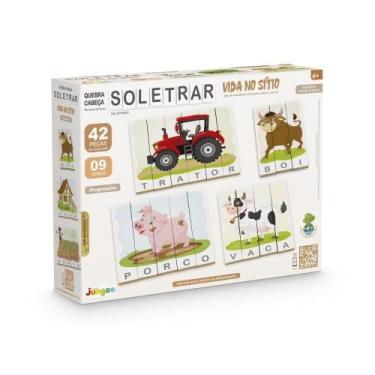 Imagem de Jogo Infantil Quebra Cabeça Soletrar Bichinhos e Animais  - Junges, Qu