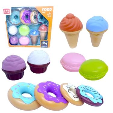 Imagem de Kit Cozinha Infantil Comidinhas Brinquedo Doces