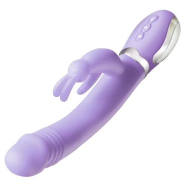 Imagem de Vibrador Rabbit Naughty Com Língua Estimuladora 36 Vibrações E Aquecimento Estimulador para Prazer Intenso [LILÁS]