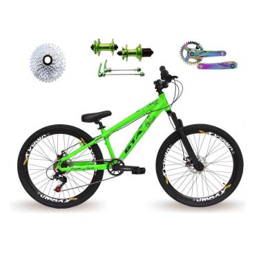 Imagem de Bicicleta 26 Gta Rebel Freeride Downhill Single 8v Cubo Barulhento Freio Disco Aros Vmaxx Pneu Flame-Unissex