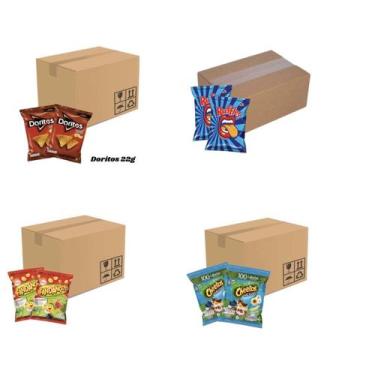 Imagem de kit Salgadinhos Ruflles Fandangos Doritos Chettos- 480un - ELma Chips