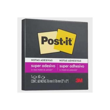 Imagem de Bloco Adesivo Post-it 3M, Preto