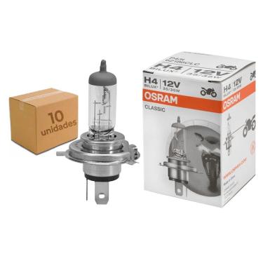 Imagem de Lâmpada Osram H4 Para Moto 3200k 12v 35w Classic venda em lote KIT COM 10