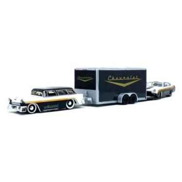 Imagem de Miniatura Carro Chevrolet Nomad E Trailer Com Chevrolet Vega 1/64 Mais