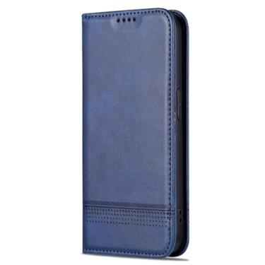 Imagem de FWYANZH Capa carteira para Xiaomi 17 Pro Max/17 Pro/17, capa flip de couro com suporte para cartão de crédito, capa à prova de choque, azul, 17 Pro Max