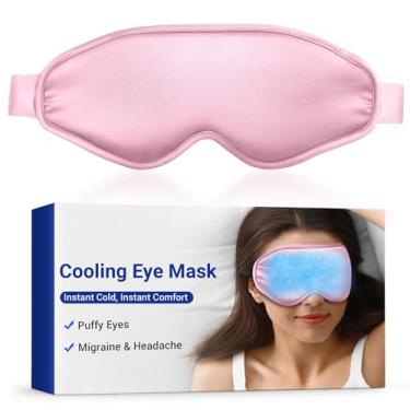 Imagem de Máscara de olhos frios máscara refrescante para olhos inchados: bolsa de gelo flexível para alívio pós-cirurgia - máscara de sono de gel Reuable para inchaço de dor de cabeça - compressa fresca de