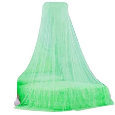 Imagem de Mosquiteiro Casal Filó com Elástico – Renda Volta ao Mundo, Proteção Completa e Estilo para Cama Box, Queen, King e Solteiro(verde)