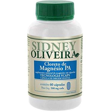 Imagem de CLORETO DE MAGNÉSIO P.A SIDNEY OLIVEIRA 60 CÁPSULAS VEGETAIS (VCAPS)