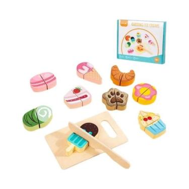 Imagem de Conjunto De Brinquedos De Cozinha De Madeira Para Crianças, Jogo Educa