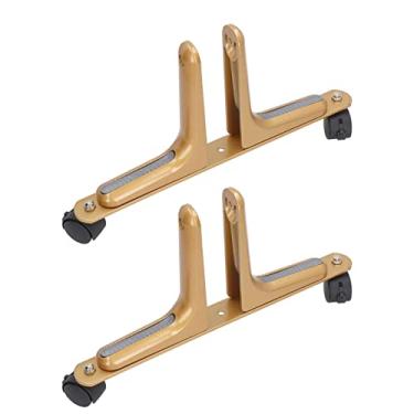 Imagem de Luqeeg Suporte Ajustável para Pés Divisores de Sala Com Rodas Móveis para Telas, Aquecedores, Suportes e Divisórias de Sala (Ouro)