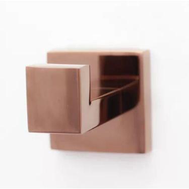 Imagem de Cabide Quadrado Para Banheiro Rose Gold - SAMER METAIS