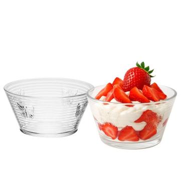 Imagem de Jogo 2 Bowl Taça Sobremesa De Vidro Wolff Lines Butterfly Borboleta 10,5x7cm