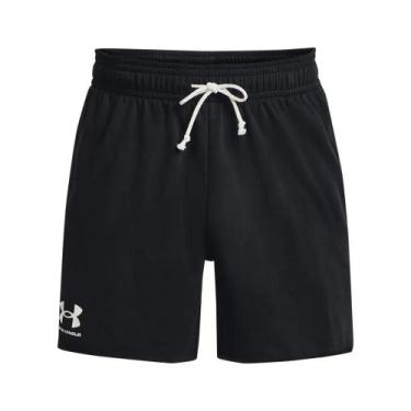 Imagem de Bermuda Sportstyle Under Armour Rival Terry Masculino Bolsos, Preto, G