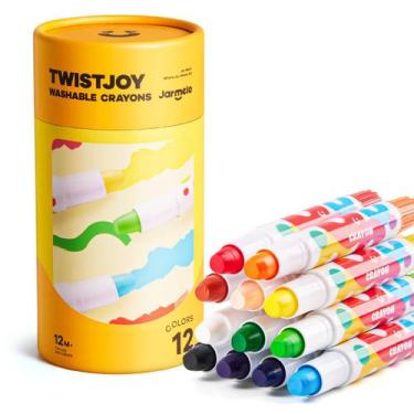 Imagem de Jumbo Crayons Jar Melo TwistJoy 12 cores para crianças