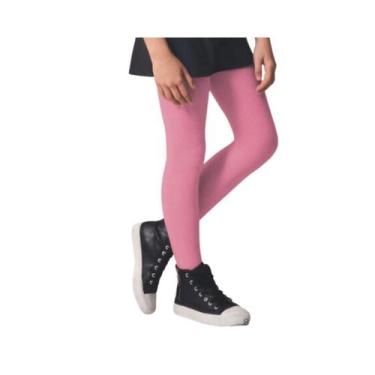 Imagem de Meia Calça Algodão Grossa Infantil Fio 80 Selene, Rosa, Claro, EG