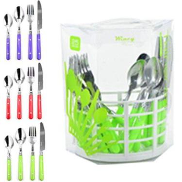 Imagem de Conjunto De Talheres Faqueiro De Inox Com 25 Pecas - WINCY CASA, Verme