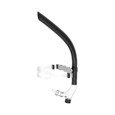 Imagem de Snorkel Frontal Com Válvula De Purga Unidirecional Para Natação Em Pis