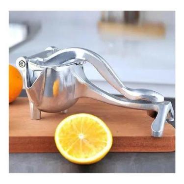 Imagem de Espremedor Manual Limão Laranja Alumínio Suco Natural Cozinha - Útil F
