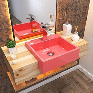 Imagem de Cuba de Semi Encaixe para Banheiro XQ395 Quadrada Compace