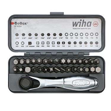 Imagem de Wiha 74984 Conjunto de brocas padrão GoBox de 32 peças com mini catraca
