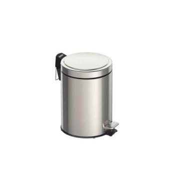 Imagem de Lixeira Inox com Pedal Tramontina Brasil 5 L, Prata
