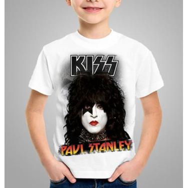 Imagem de Camiseta Adulto e Infantil Kiss Paul Stanley Rock Clássico - BalisArts
