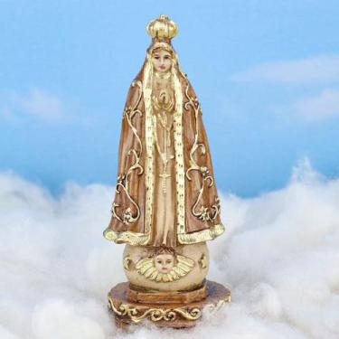 Imagem de Imagem Nossa Senhora Aparecida 20cm Gesso Marrom - Odorizzi
