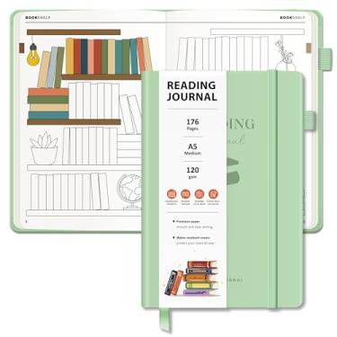 Imagem de BIROYAL Diário de leitura com resenhas de livros, verde