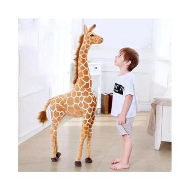 Imagem de suhang Brinquedos de Pelúcia Girafa Bonecas de Pelúcia Simulação Suave Boneca Girafa Presente