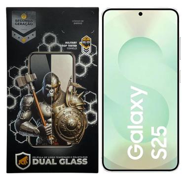 Imagem de Película Para Samsung Galaxy S25 - Dual Glass Preta - Gshield