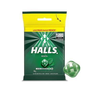 Imagem de Bala Halls Menta Pacote com 3 Unidades