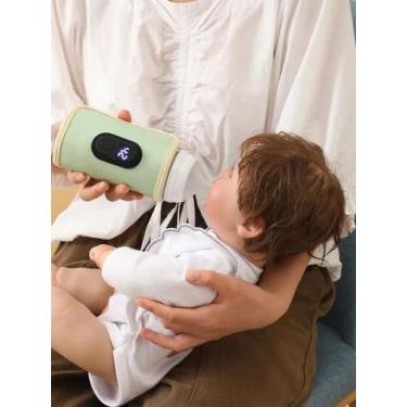 Imagem de Aquecedor De Mamadeira Isolado Com Carregamento USB, Bolsa Térmica Par