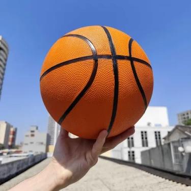 Imagem de ProSports Bola de Basquete Profissional, Laranja, PVC, Tamanho 7, para Quadras de Cimento, Parques, Ruas, Interior e Exterior