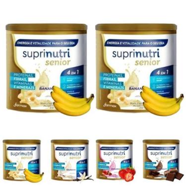 Imagem de Suplemento alimentar idoso suprinutri senior 2 latas sabores,  BANANA/