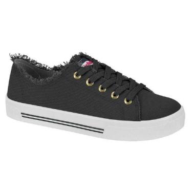 Imagem de Tenis moleca desfiado ref 5667.722.18923 feminino, 38, Preto