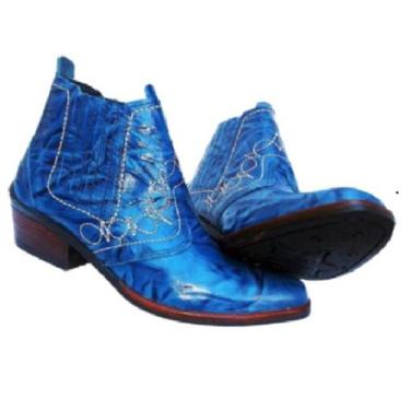 Imagem de Bota Country Botina Masculina Estilo Vaquejada Cavalgada Festa Rodeio 