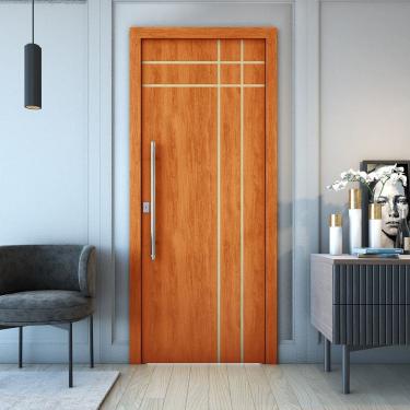 Imagem de Porta De Madeira  Frisada U.V  210cm x 90cm - R40T
