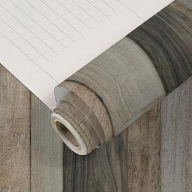 Imagem de Papel de parede retrô tijolo e madeira papel de parede espesso autoadesivo PVC impermeável material hotel quarto fundo renovação parede adesivo arte retrô grão de madeira 44 * 1000 cm