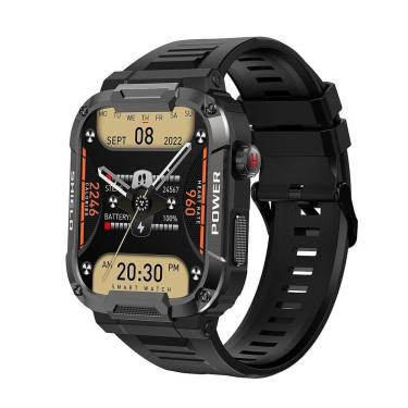 Imagem de Relógio Inteligente Homens Bluetooth Chamada Smartwatch Mk66 Preto