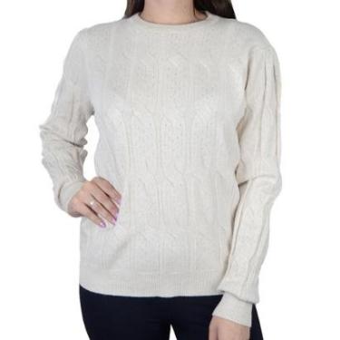 Imagem de Blusa Feminina Facinelli By Mooncity Tricot Areia - 650969-Feminino