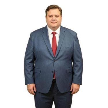 Imagem de Terno Plus Size Premiun - Azul Marinho Melange tamanho:76 - Nero, 76