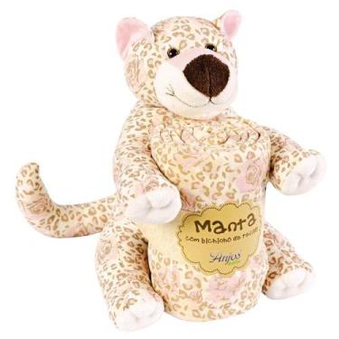 Imagem de Manta bebê com onça de tecido - Anjos Baby Toys 
