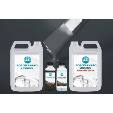 Imagem de Kit Porcelanato Líquido + Primer - Concreto, Madeira e Mais
