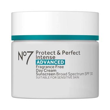 Imagem de No7 Protect & Perfect Intense Advanced SPF 30 Day Cream - Unscented Anti-Aging Moisturizer with Hyaluronic Acid (1.69oz)