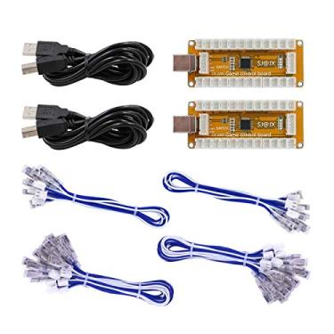 Imagem de SJ@JX Arcade Game Codificador USB Zero Delay 2 Jogadores Gamepad Botão Joystick Controlador para Nintendo Switch PC PS3 Raspberry Pi MAME