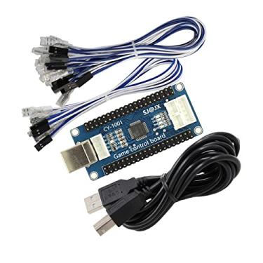 Imagem de SJ@JX Arcade Game USB Encoder Board Macro Command Zero Delay Gamepad Button Joystick Controller for Nintendo Switch PC PS3 Raspberry Pi