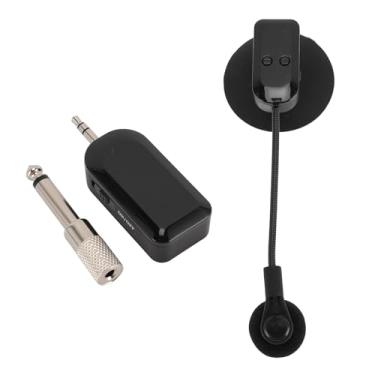 Imagem de Microfone de Instrumentos Sem Fio 2.4G, Microfone de Saxofone, Microfone Captador de Instrumento de Rotação Flexível de 360° para Guitarra, Violino, Acordeão, Violoncelo, Cítara,