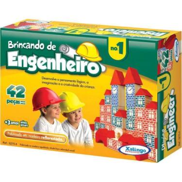 Imagem de Brincando de Engenheiro 1 - Madeira - Xalingo
